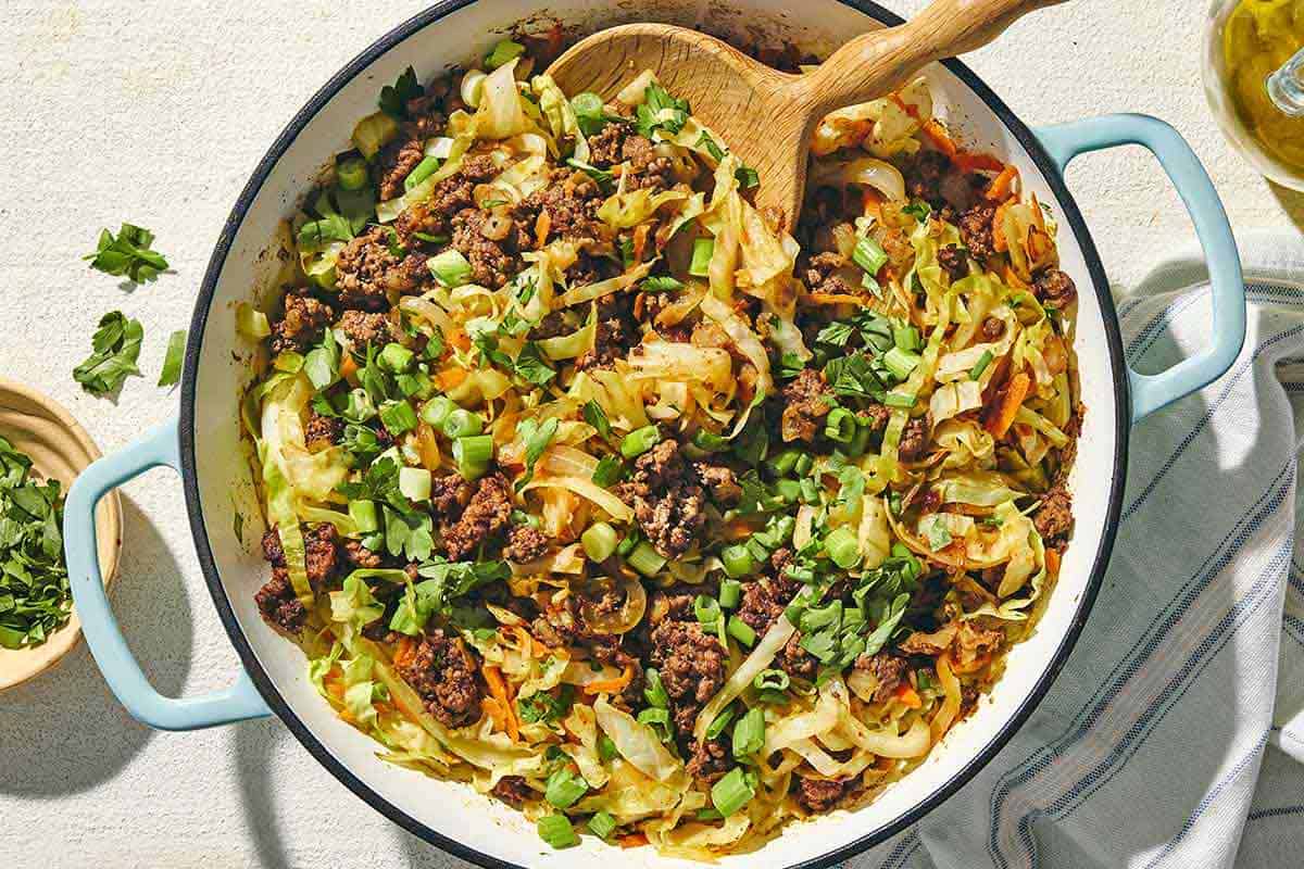 Quick Ground Beef & Cabbage Skillet: Healthy Weeknight Meal